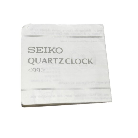Seiko Alarm Travel Clock Champange Dial Gold Tone Round 76mm QQQ155G No Battery - Picture 13 of 13